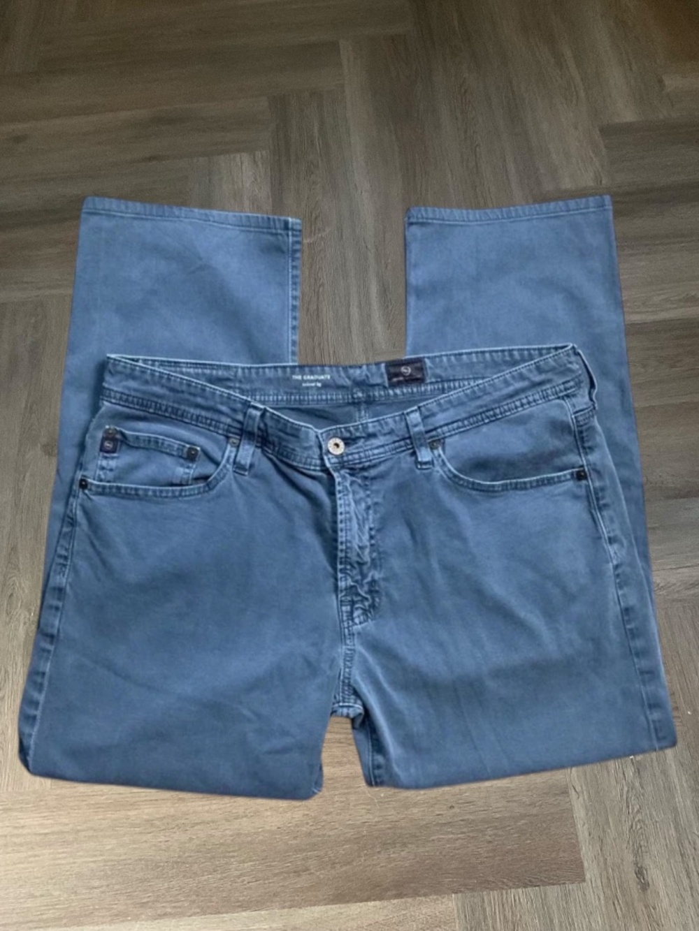 AG Adriano Goldschmied Jeans‎ Pants Mens 36x27 Blue Graduate Tailored Leg Slim